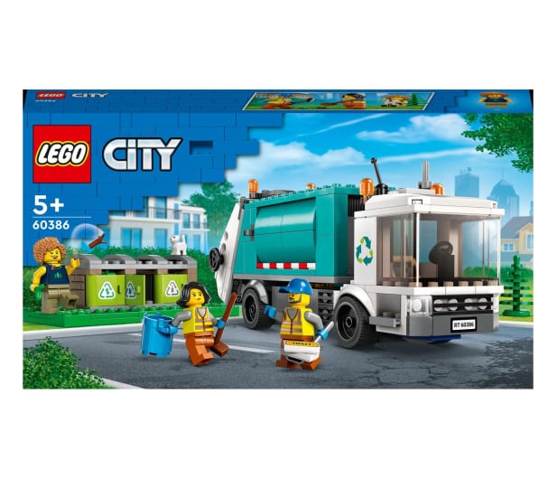 LEGO City 60386 Ciężarówka recyklingowa - 1091243 - zdjęcie